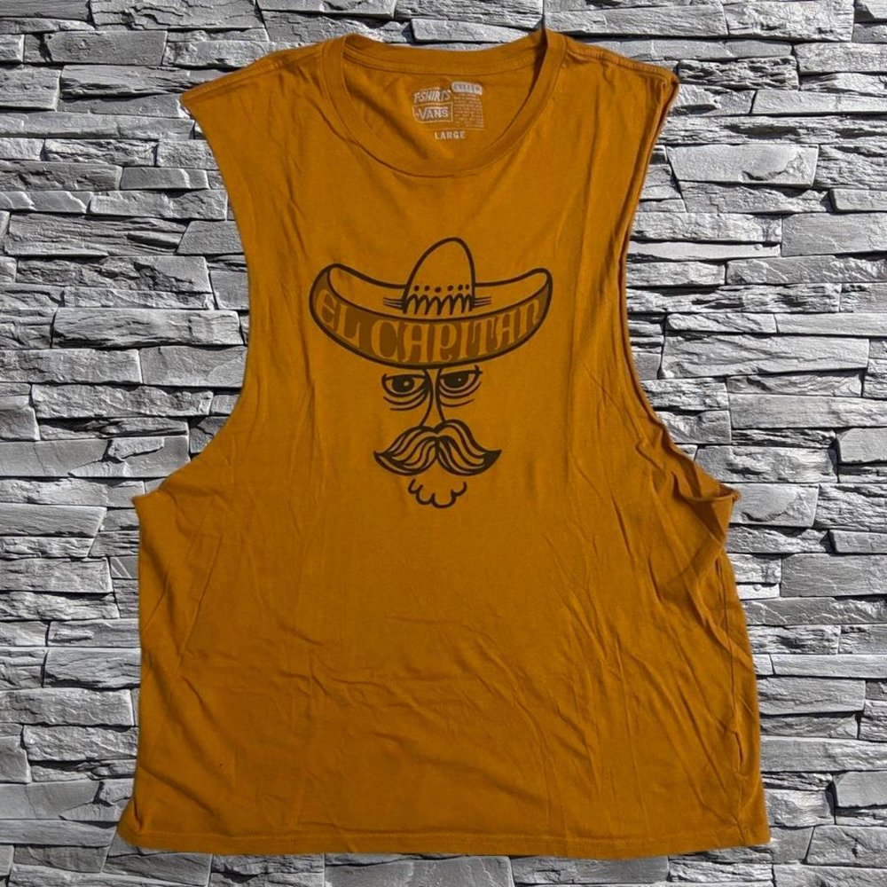 Vans El Capitan Tank Top Burnt Orange Size L